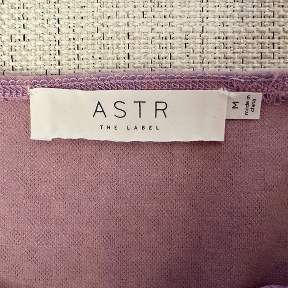 EUC ASTR Aria Pink/Lilac Gingham Print Bodysuit Size M - Picture 4 of 6